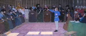 The Trial of Joan of Arc, fra Joan of Arc Series F, 1911 (olje og bladgull på lerret)
